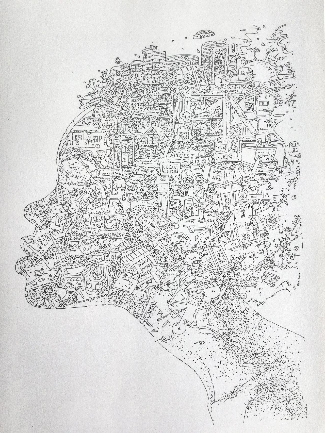 画市井熟悉的都市，暧昧的味道，魅惑的气息，红男绿女的的忙碌，一线梳理心事，一点咀