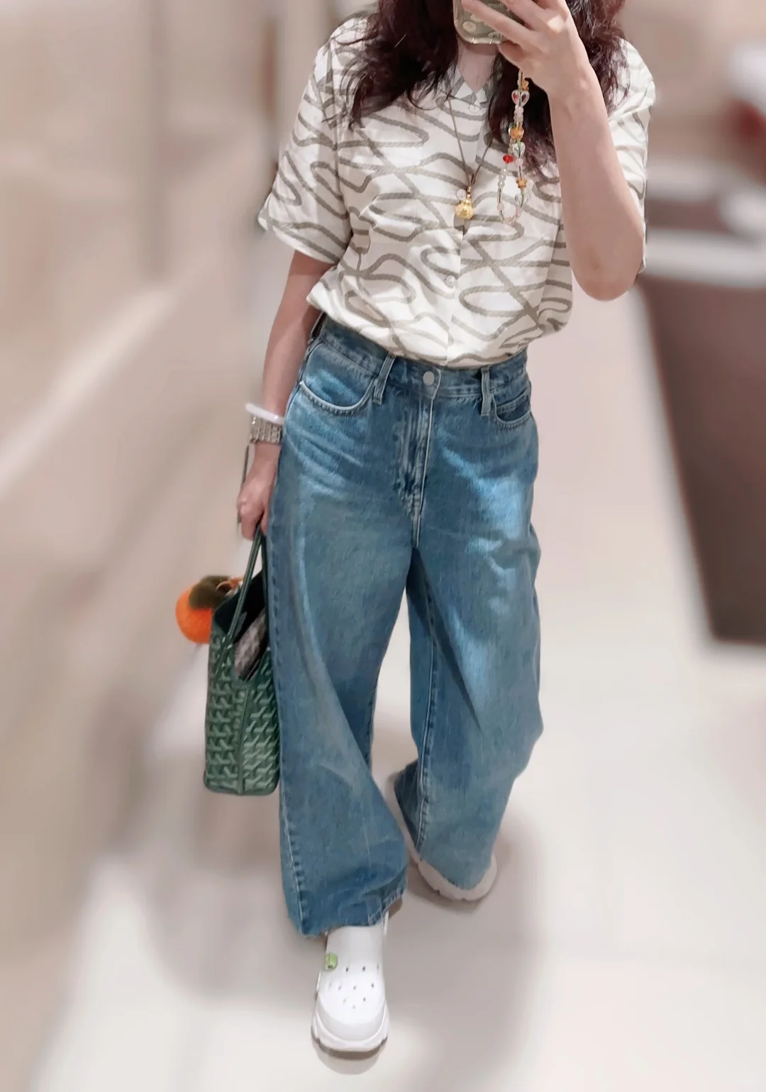 上上周的两天记录～条纹衬衫也能配裙子