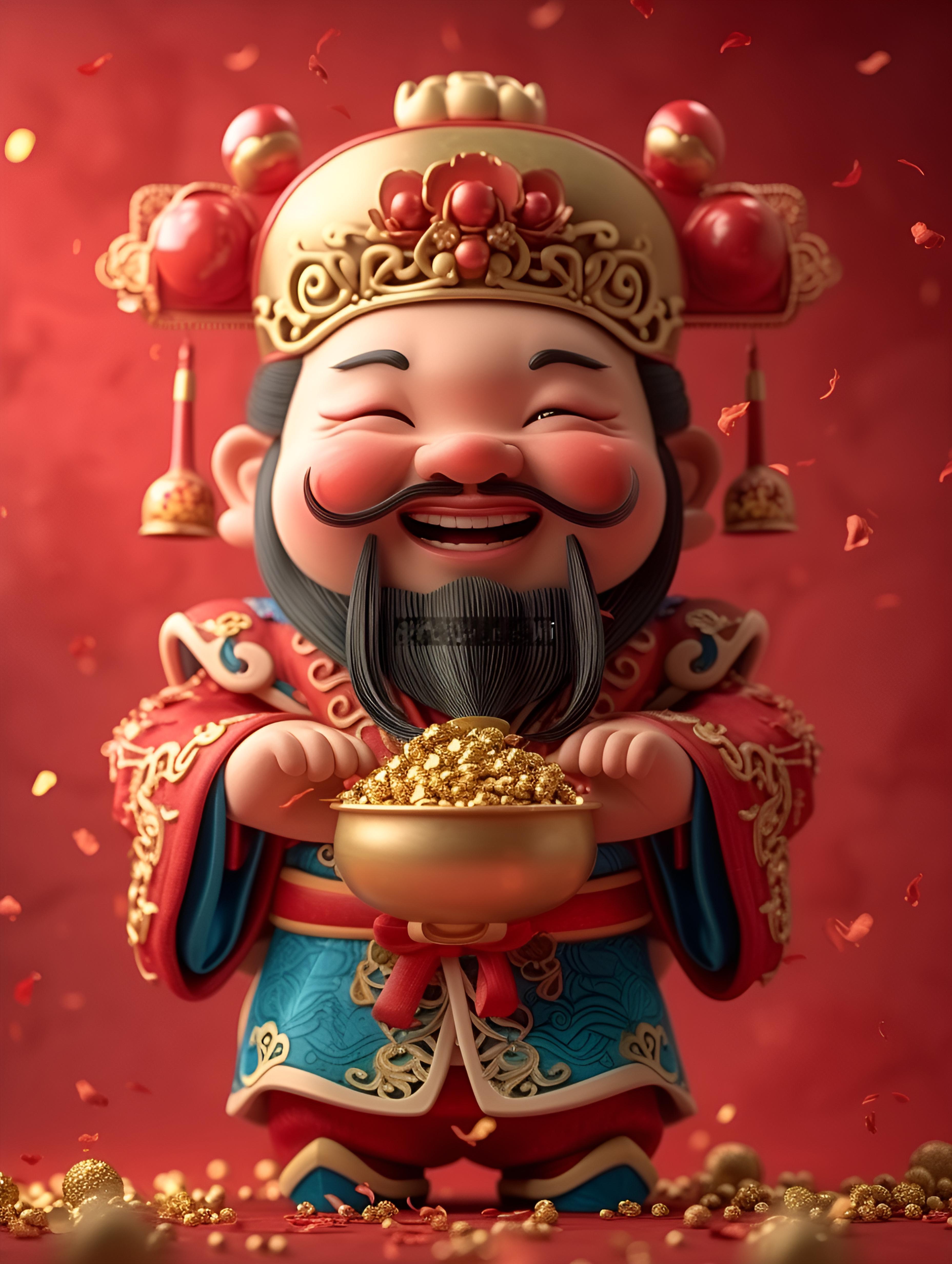 转赞财神爷，接福接财，财神保佑你接下来半年里财源广进，日进斗金！ ​​​