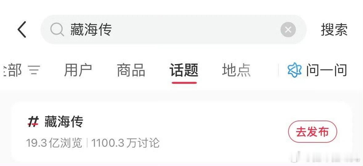 藏海传小红薯话题讨论量破1100万次了，目前云合占比40%以上的4部剧里，其他3