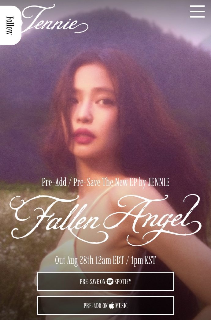BLACKPINK 【WVS】260821 更新【公告】《Fallen Ange