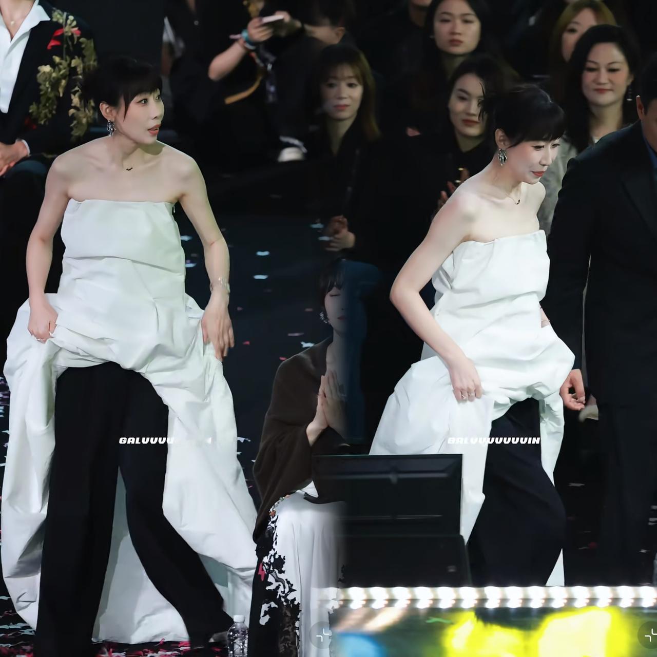 “差点闹乌龙！”
任素汐站起来准备领奖那瞬间，
我差点没忍住爆粗口，心里直嘀咕这