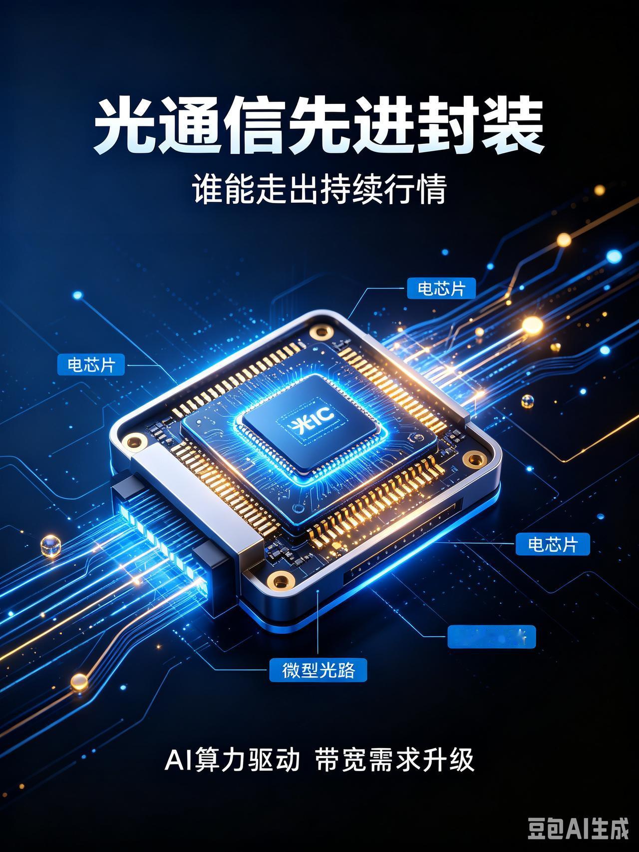 光通信板块的先进封装！谁能走出持续行情
 
AI算力集群持续大规模扩张，光通信行