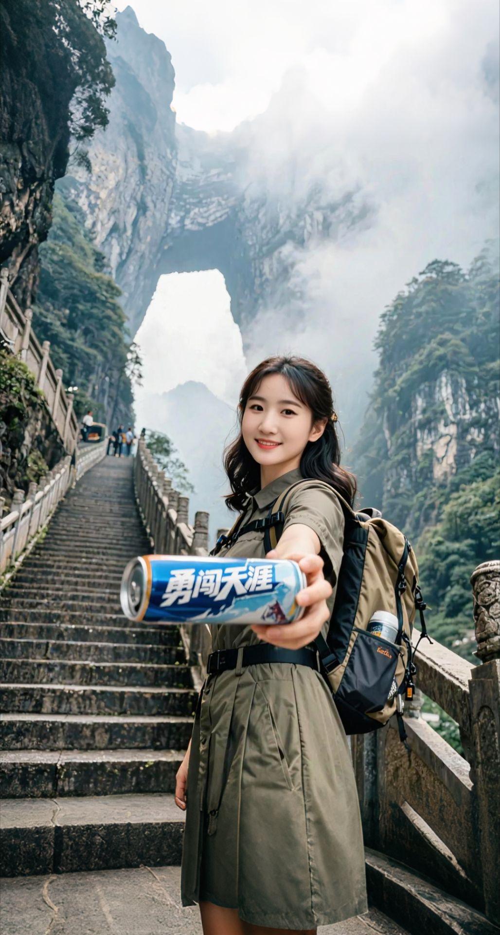 AI扩图 AI山阶探险照