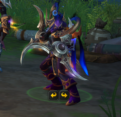 魔兽世界这个月给的单手剑月刃幻化是真好看，主要是有不同形态了，终于不是一根单剑的