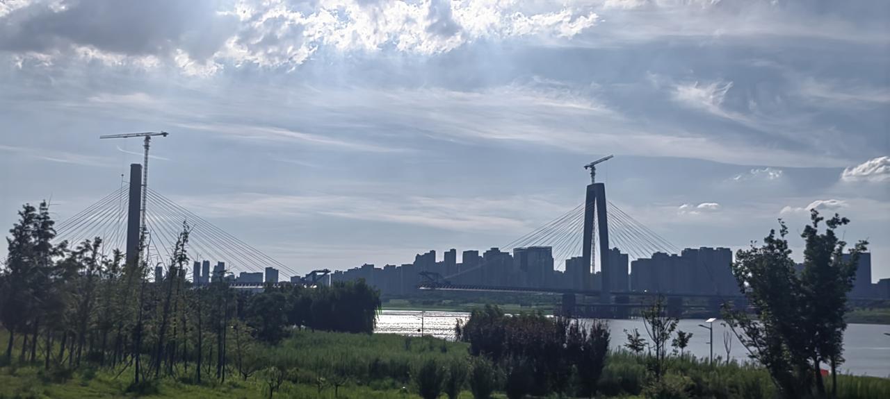 蚌埠市延安路大桥快要合拢了！