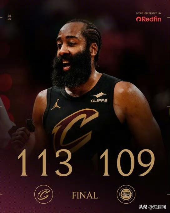 骑士113-109险胜活塞！
兄弟们，真的看爽了！
骑士今天直接上演残阵逆袭， 