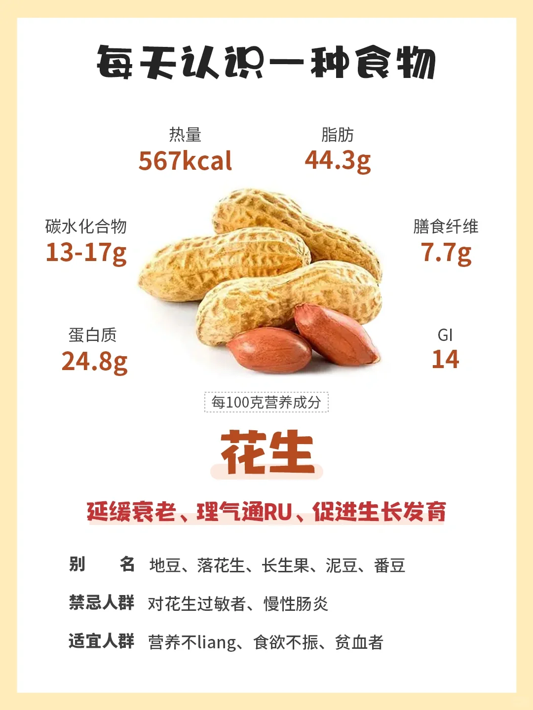 每天认识一种食物 | 花生