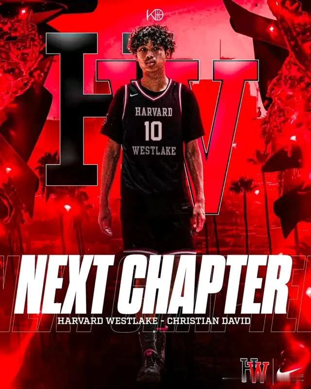 控卫Christian David将在高一赛季加盟加州强队Harvard Wes