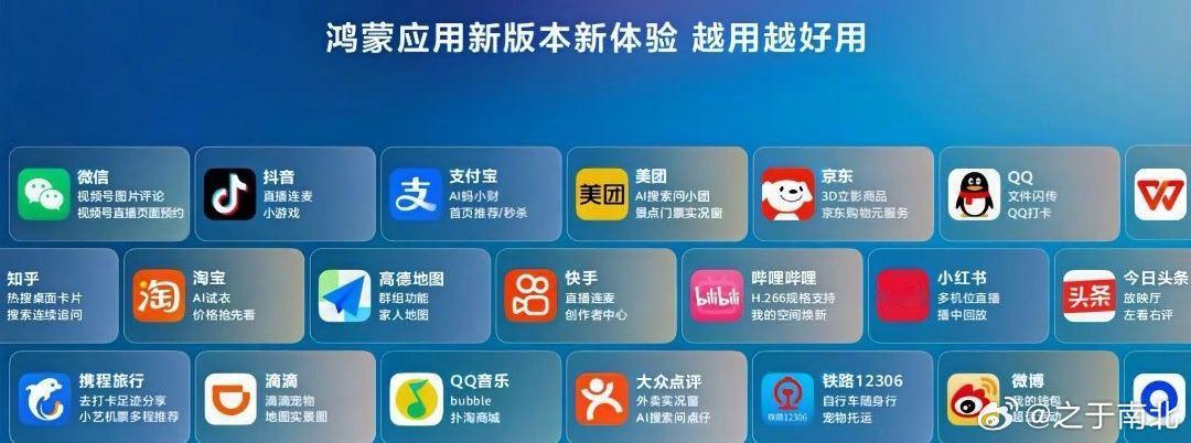 半个互联网圈都在祝贺鸿蒙7 说句实话，目前主流应用85%以上的可用状态是有的。而