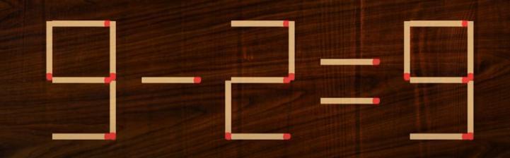 画面中“9 - 2 = 9” 这个等式并不成立。现在向你发出挑战：在规定时间内，