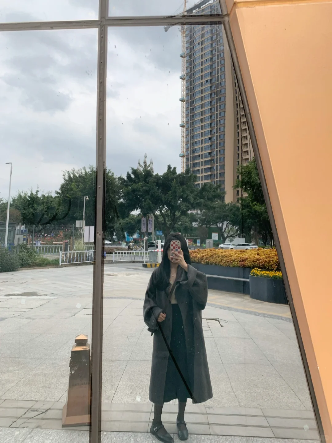 身高154的我买到一件长度刚好的长款大衣