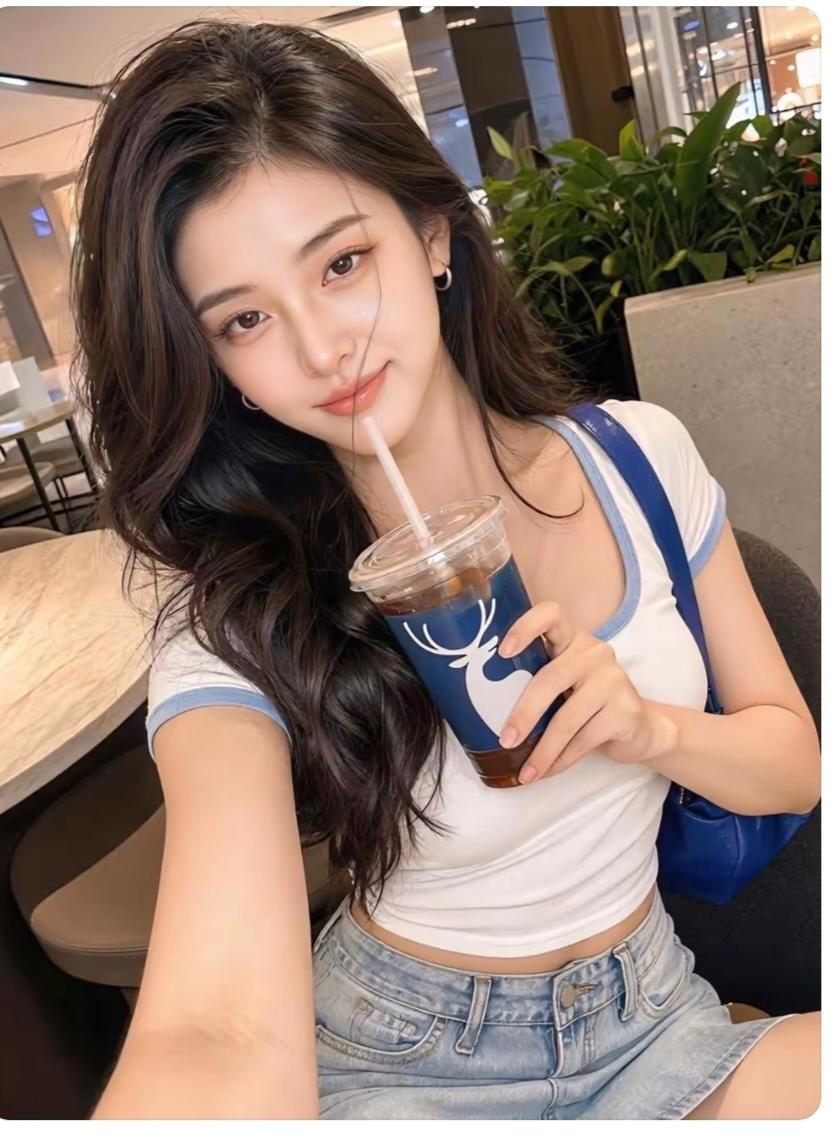 购物
逛完商场有点累；
商场椅子歇一会；
要了一杯奶茶水；
今天消费不算多；
共