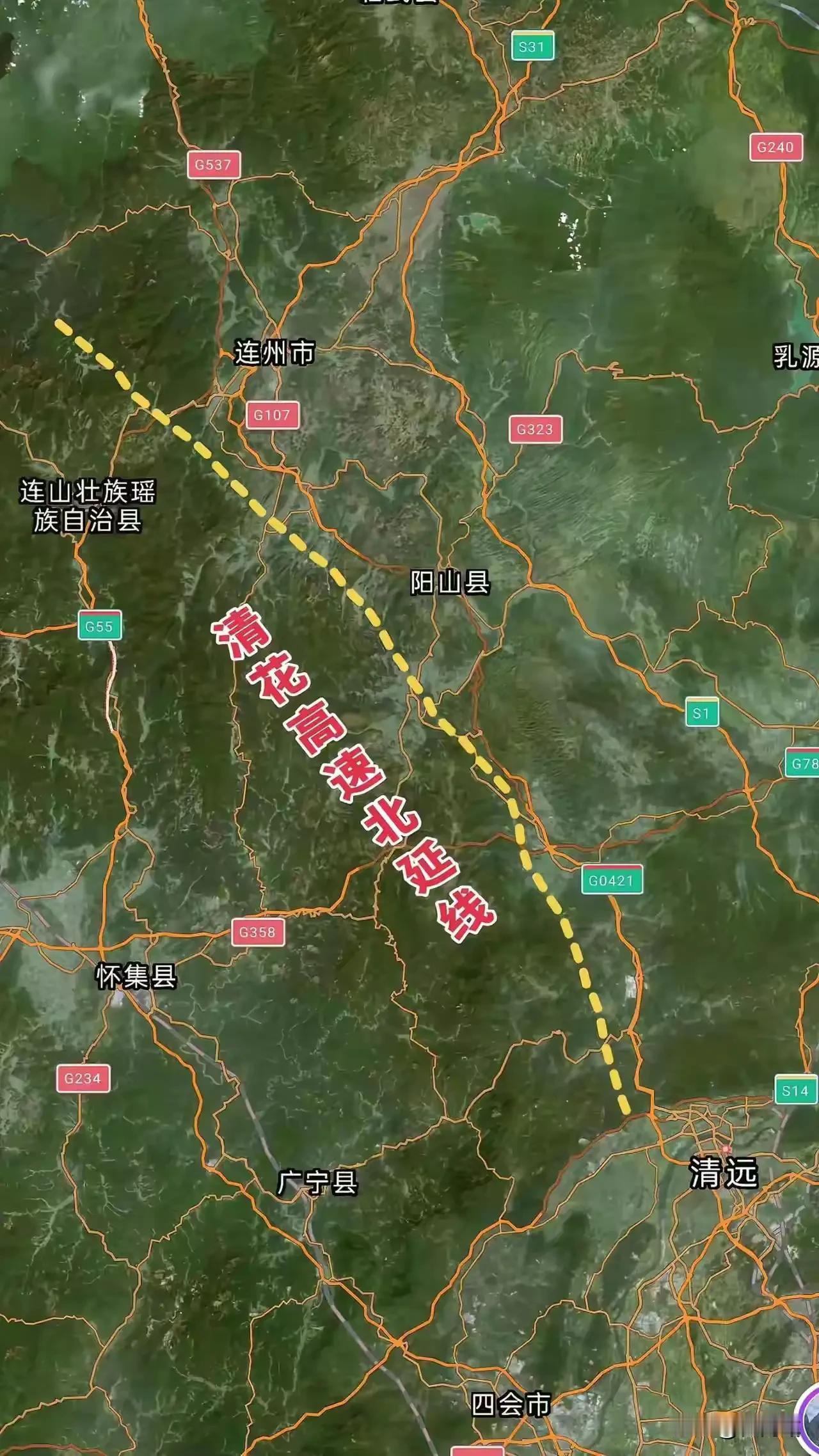 清花高速北延线是清远清新至广州花都高速公路（清花高速）的北延部分，目前处于规划阶