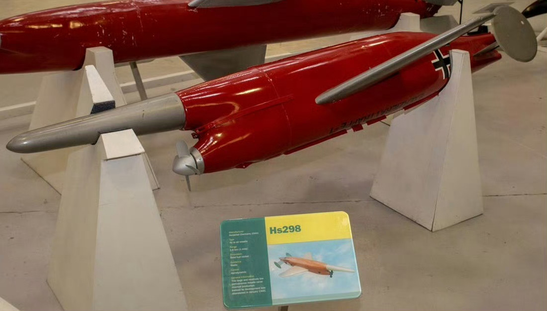 飞扬军事 1944年12月22日，世界首款空空导弹——德国亨舍尔Hs-298V1