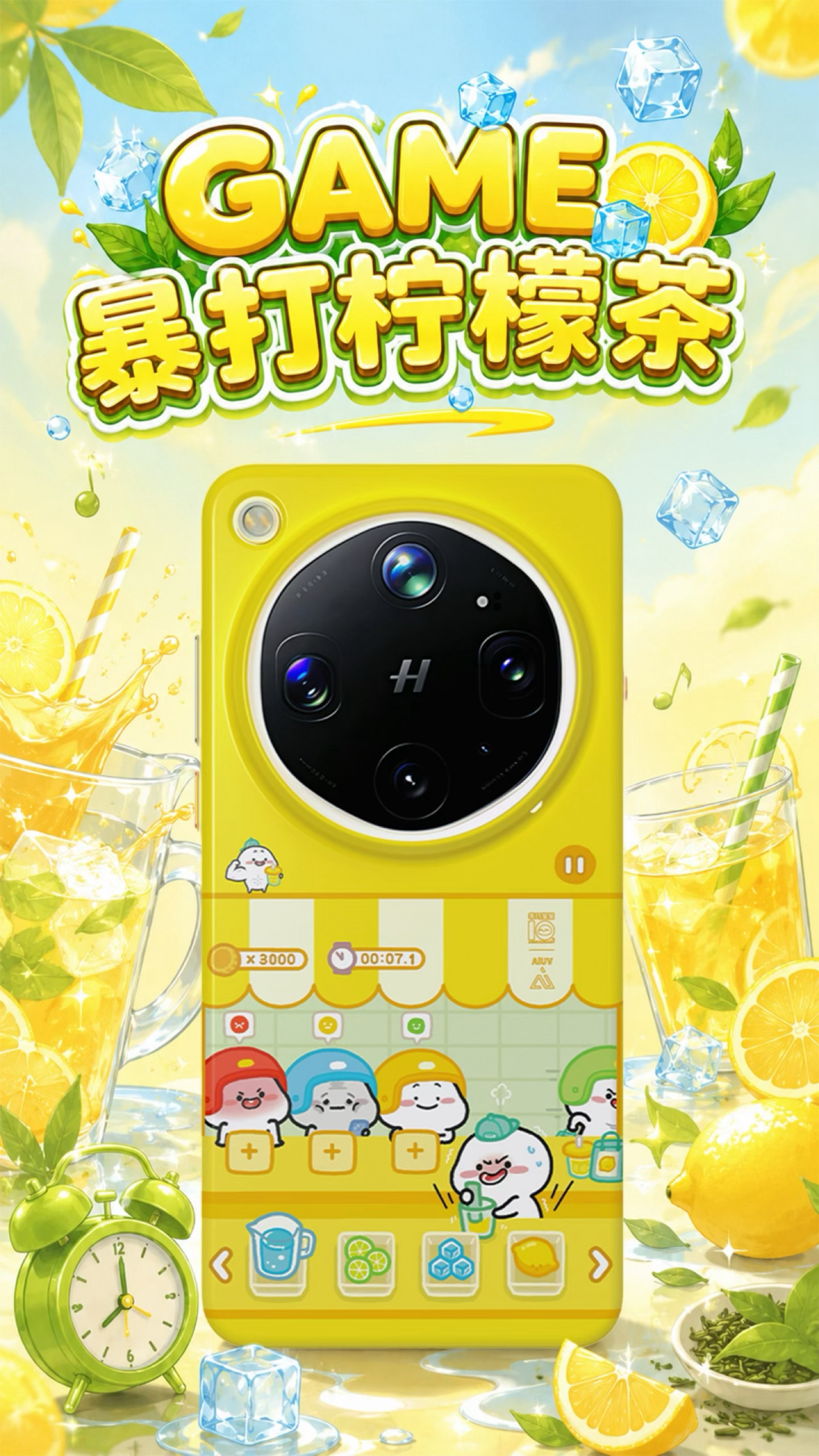 🍋乖巧宝宝 GAME 系列全新主题：「暴打柠檬茶」OPPO Find X9 U