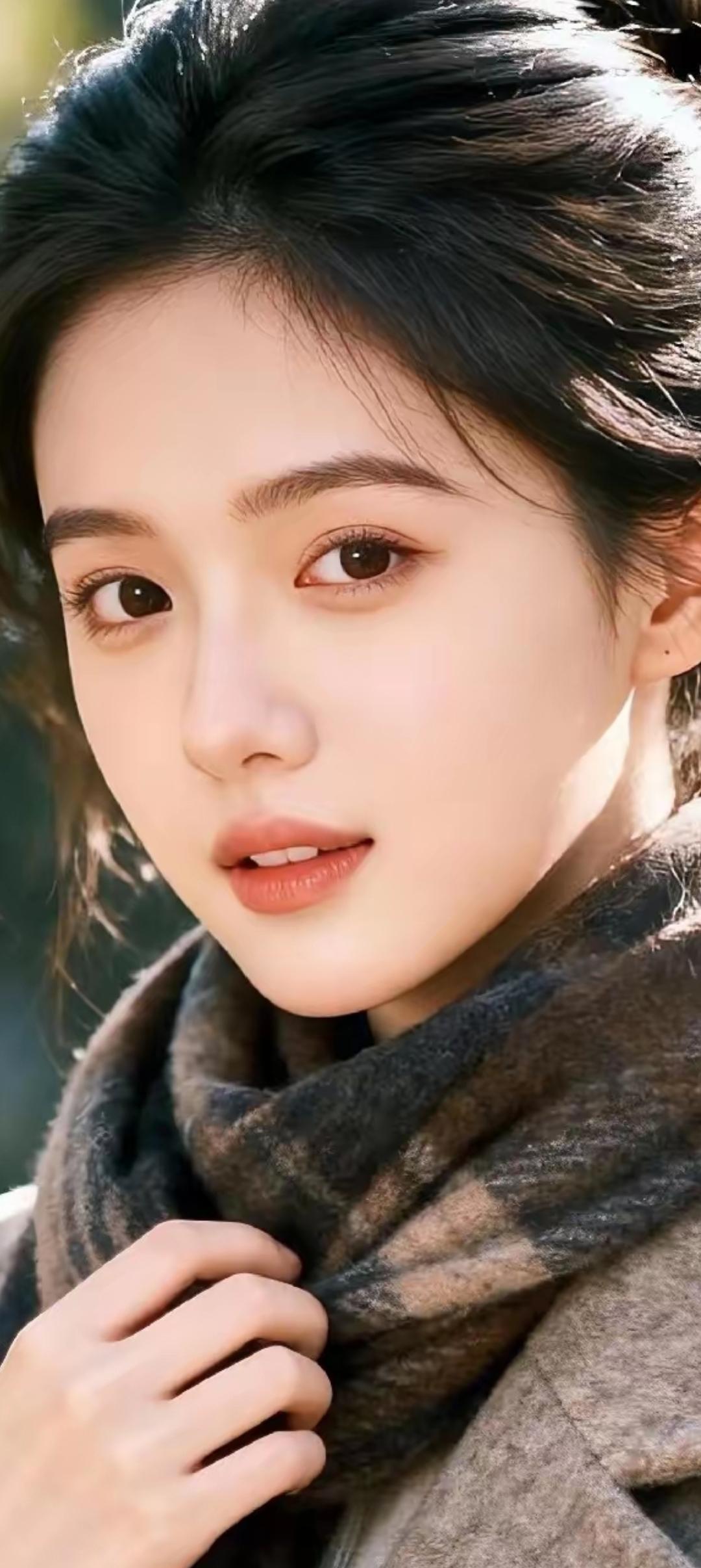 温柔冬日，暖阳下的少女，暖意融融