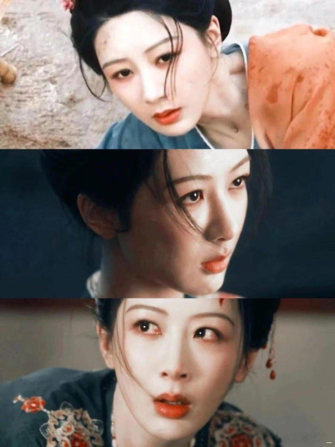 杨紫演出了嘴角带笑眼角带泪我说杨紫你会演你就多演点！！！古装版破碎感天花板！眼神
