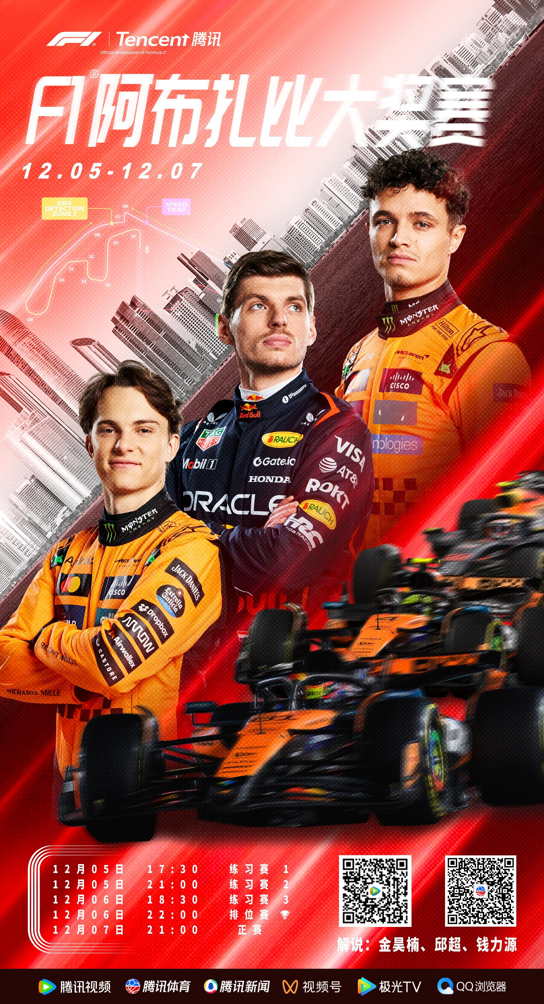 3小时后，终章即将上演🏆F1 2025F1阿布扎比大奖赛