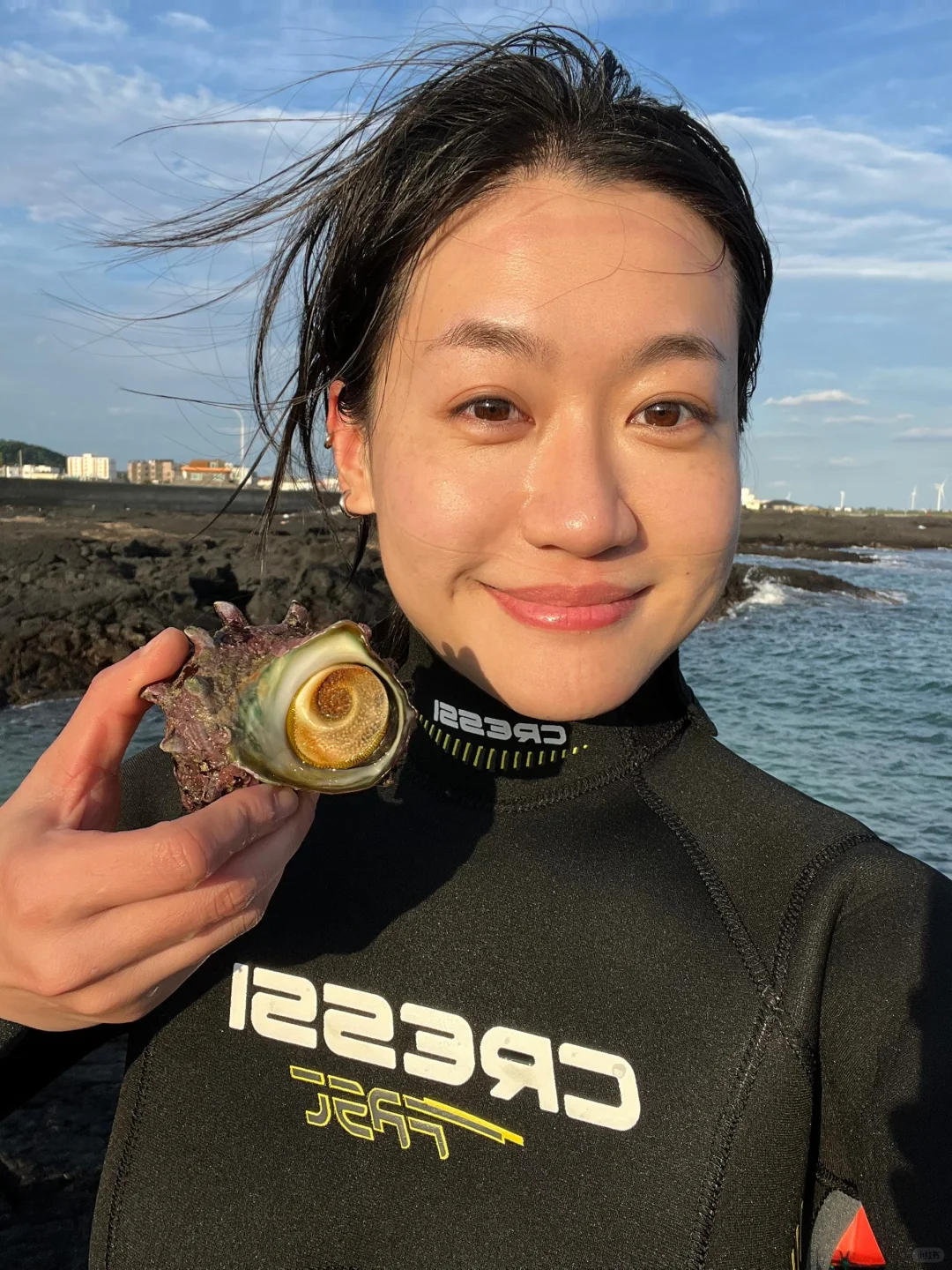 体验海女了！