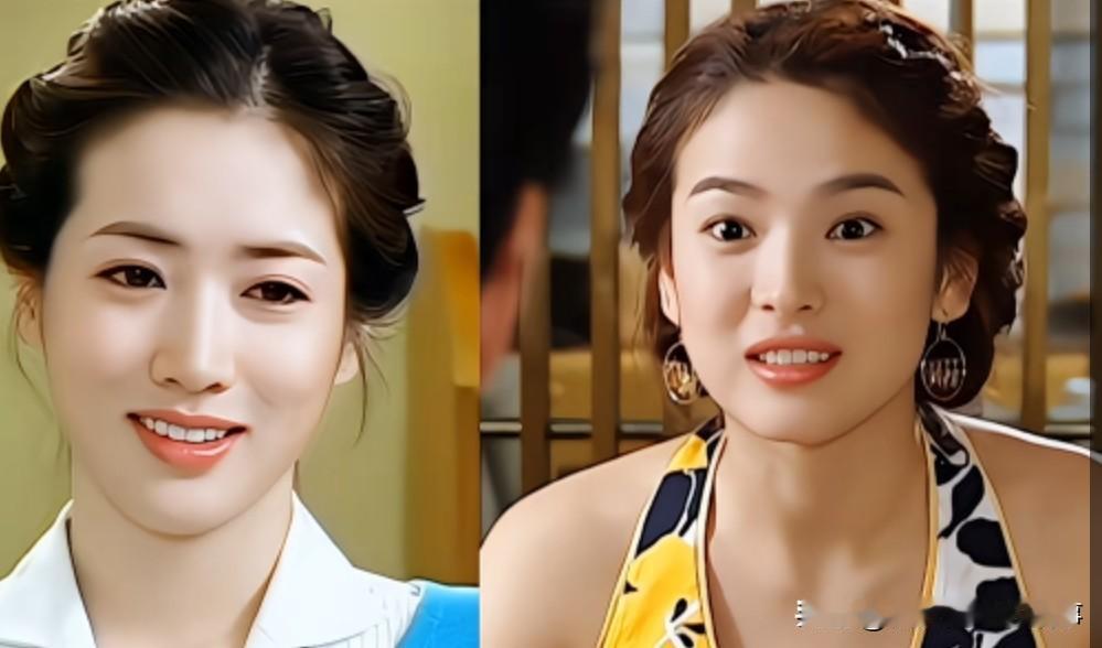 崔贞媛和宋慧乔同样造型下你更pick谁的颜值？
 
有人疯狂迷恋崔贞媛，看《传闻