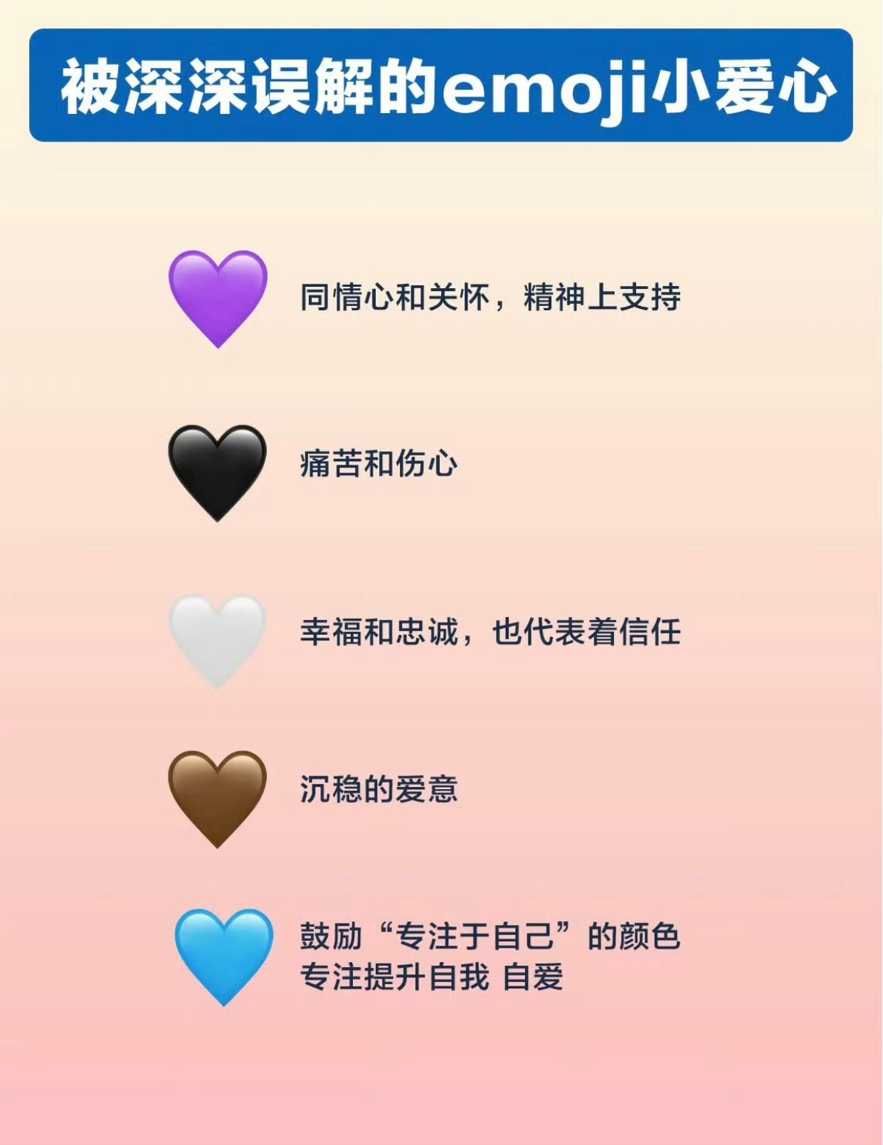emoji小爱心的不同含义 ​ ​​​