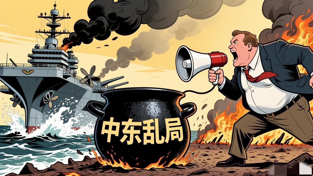 美军这波操作，真是把“又菜又爱玩”演绎到了极致！

航母被伊朗吓得连夜撤往印度洋