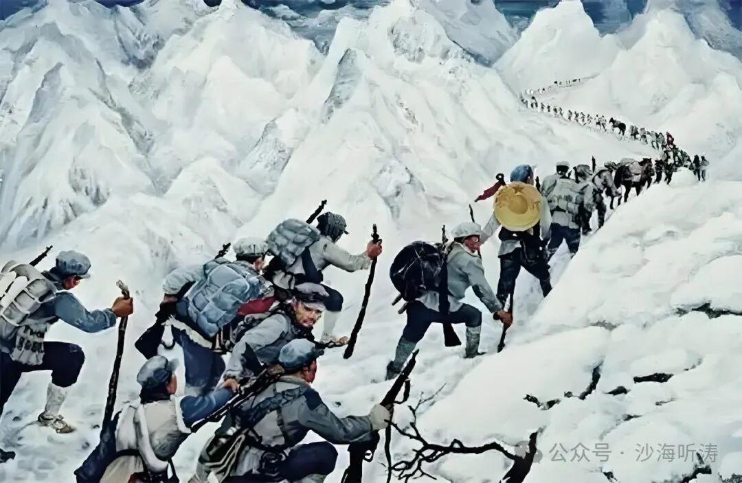 1936年10月，中国共产党领导的工农红军，取得了万里长征辉煌的胜利，谱写了气吞