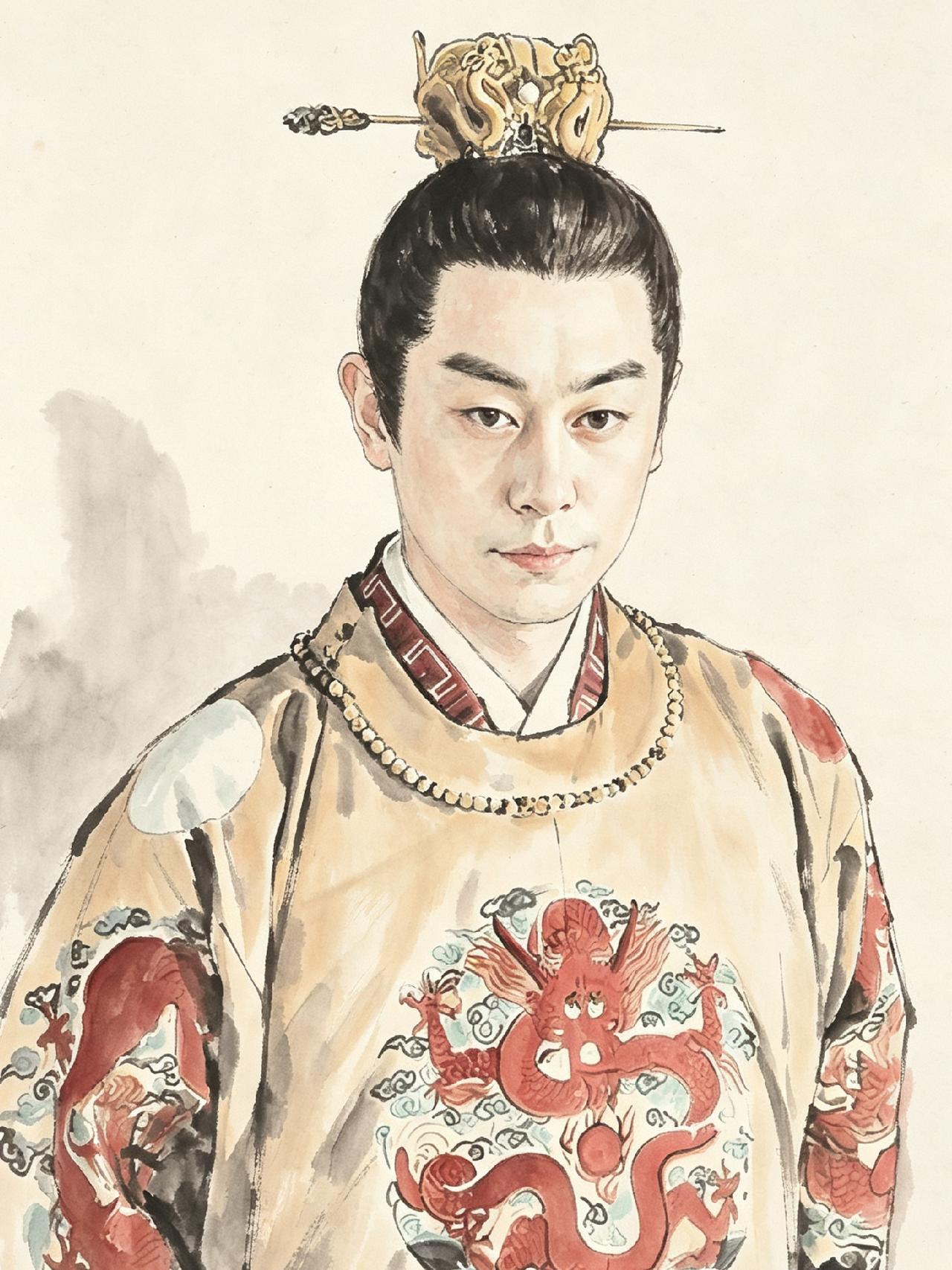 一个皇帝，不画龙、不画江山，只画老鼠偷瓜、画猫打盹、画诸葛亮光着膀子躺在竹林里喝