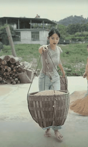 她像一只不知疲倦的小蜜蜂，从早到晚忙碌不停，为家庭辛勤付出，用勤劳酿造生活的甜蜜