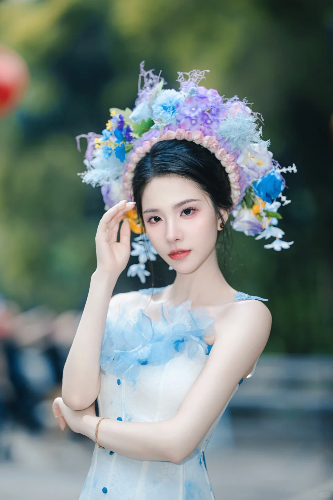簪真花是什么体验