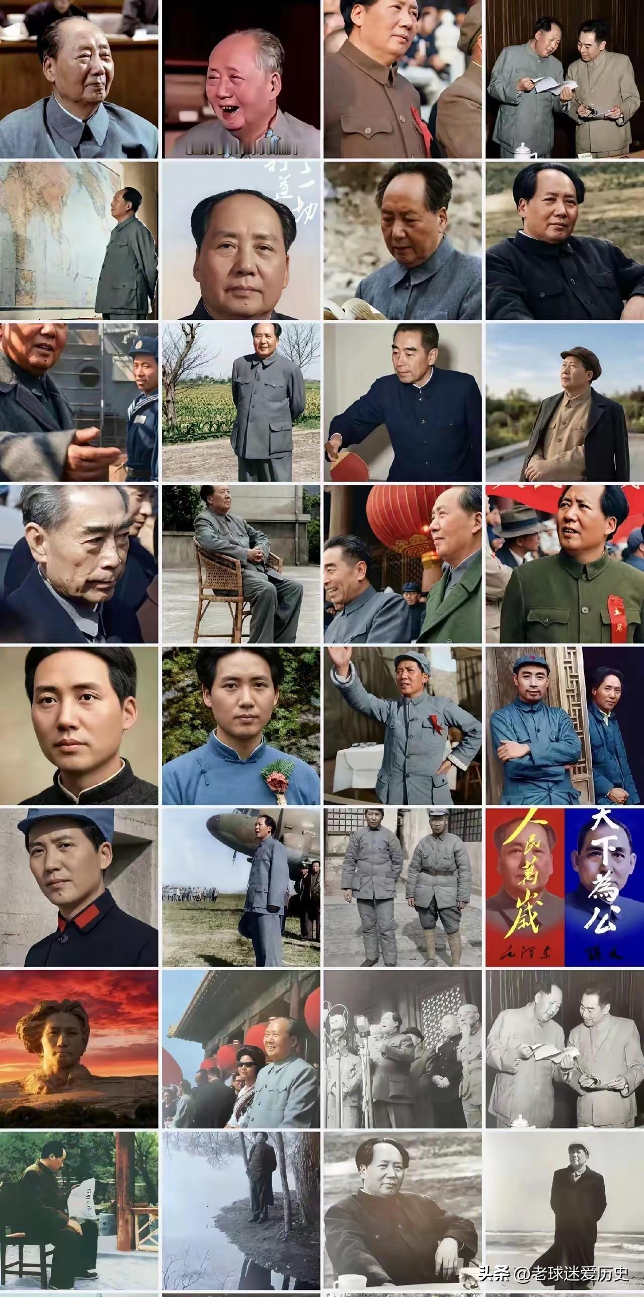 毛主席像合集，每一张都令人心生敬仰。
他老人家一心为民、心系百姓，是除父母之外，