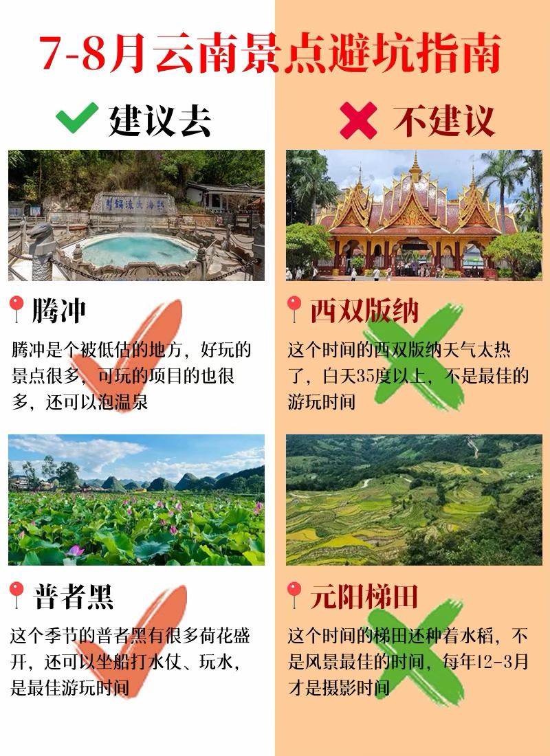 7-8月云南景点哪些好玩？