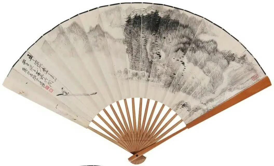 是把山河风月都折进了掌心啊 🌬️
 
谁能想到巴掌大的扇面
被张大千玩成了乾坤