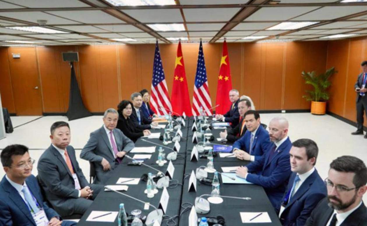 中美外长会晤历时 90 分钟，鲁比奥会后抛出三大议题：台湾、日本、菲律宾。表态语