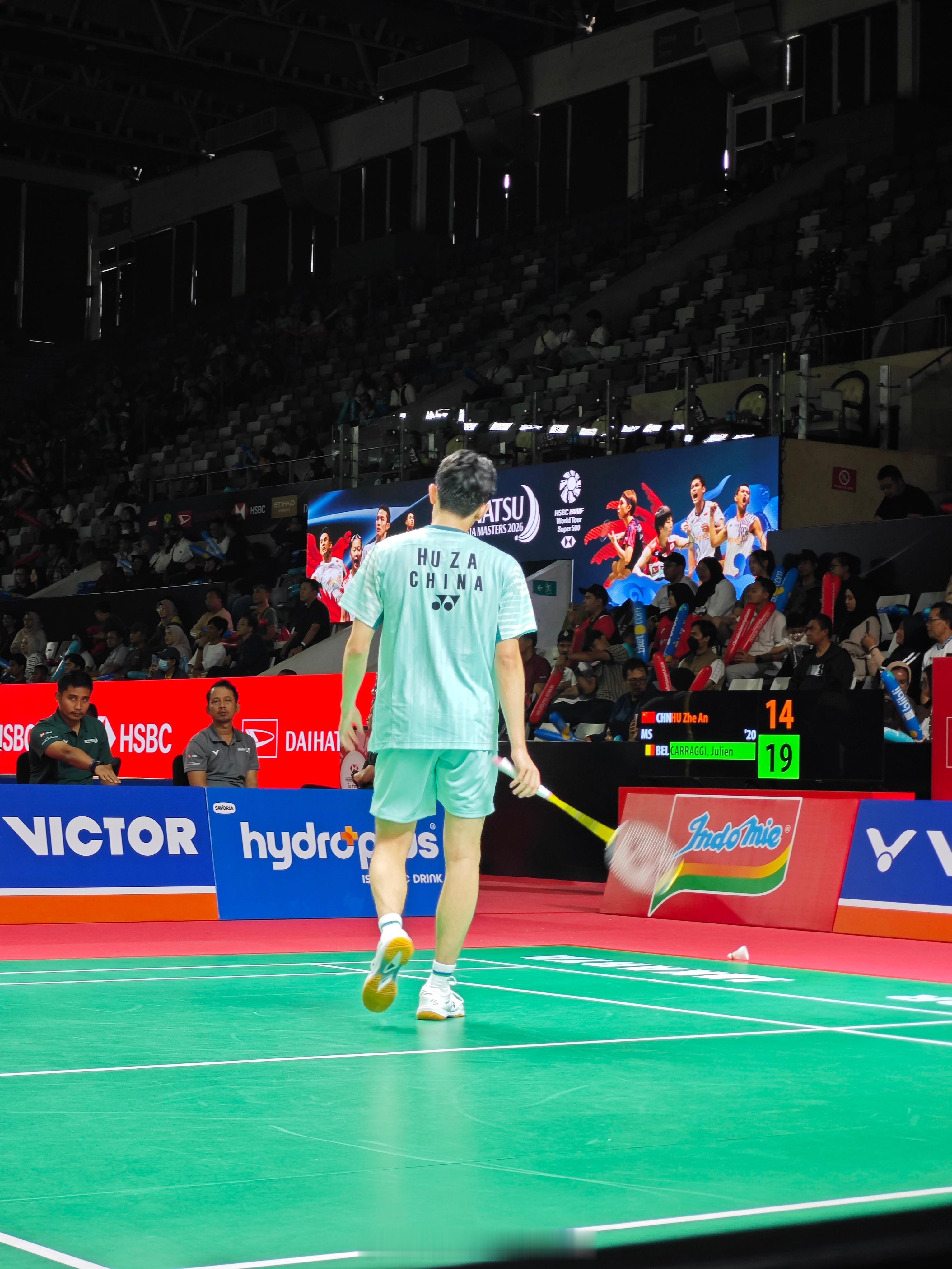 男单 资格赛 胡哲安 14-21 朱利安2026年印尼羽毛球大师赛