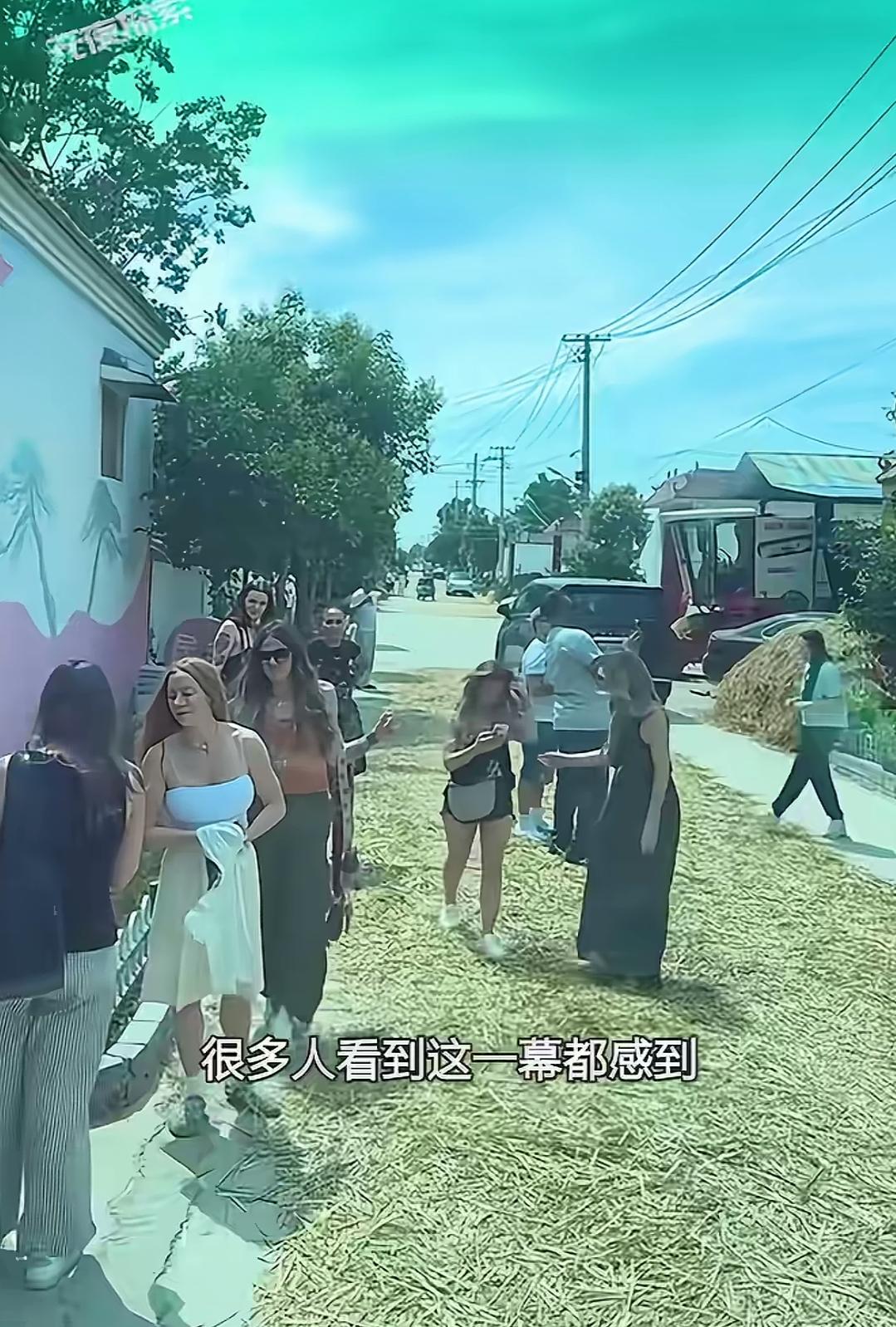 这创意真的太吸引人了。
山东的旅游公司，开通了一条外国人游山东农村的线路，火热的