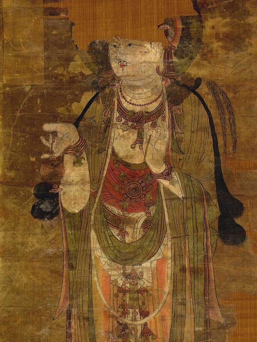 敦煌藏经洞遗珍·唐代《观世音菩萨像》 ​​​