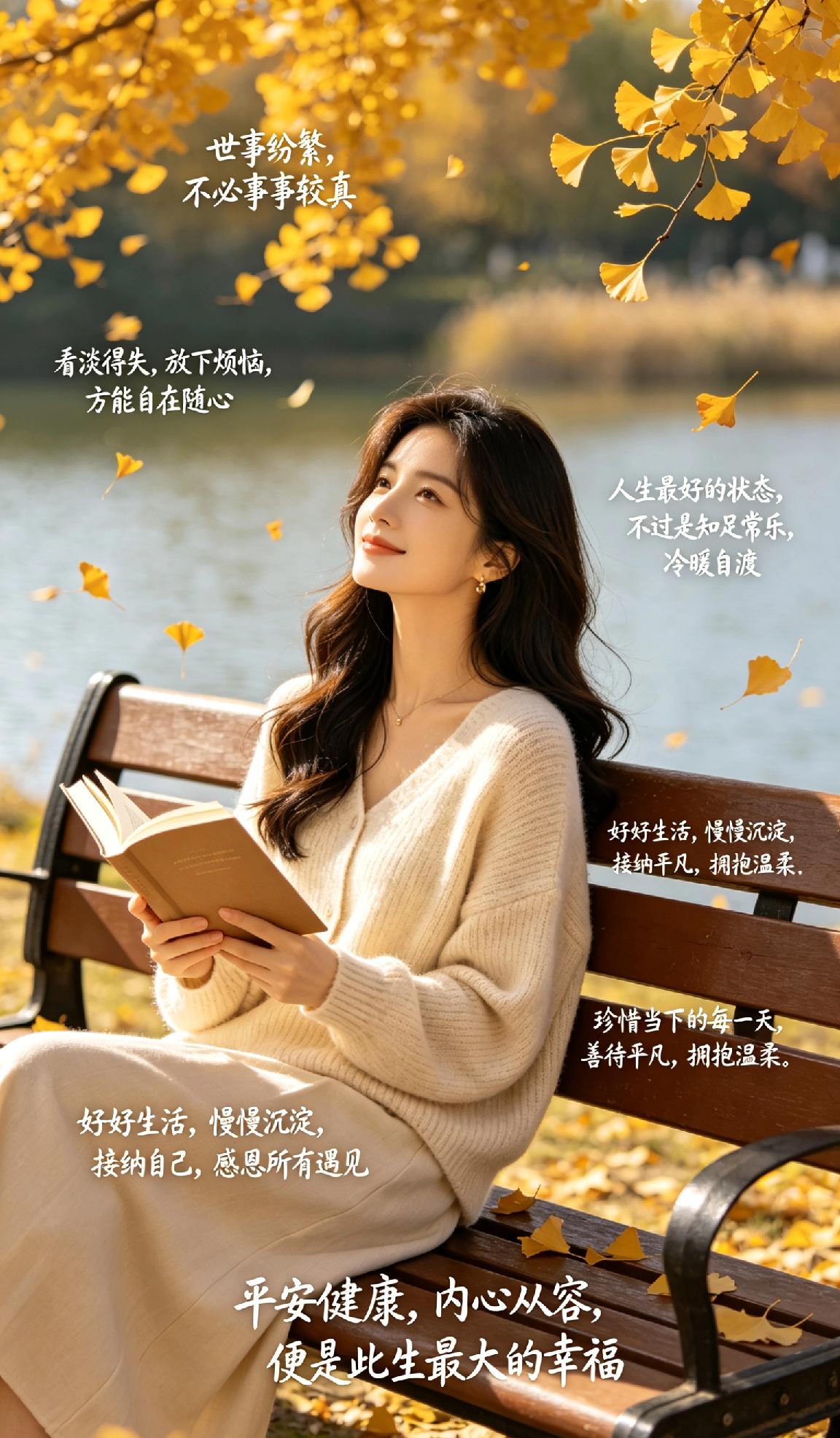 一路走来，慢慢读懂了人生。世事纷繁，不必事事较真，看淡得失，放下烦恼，方能自在随