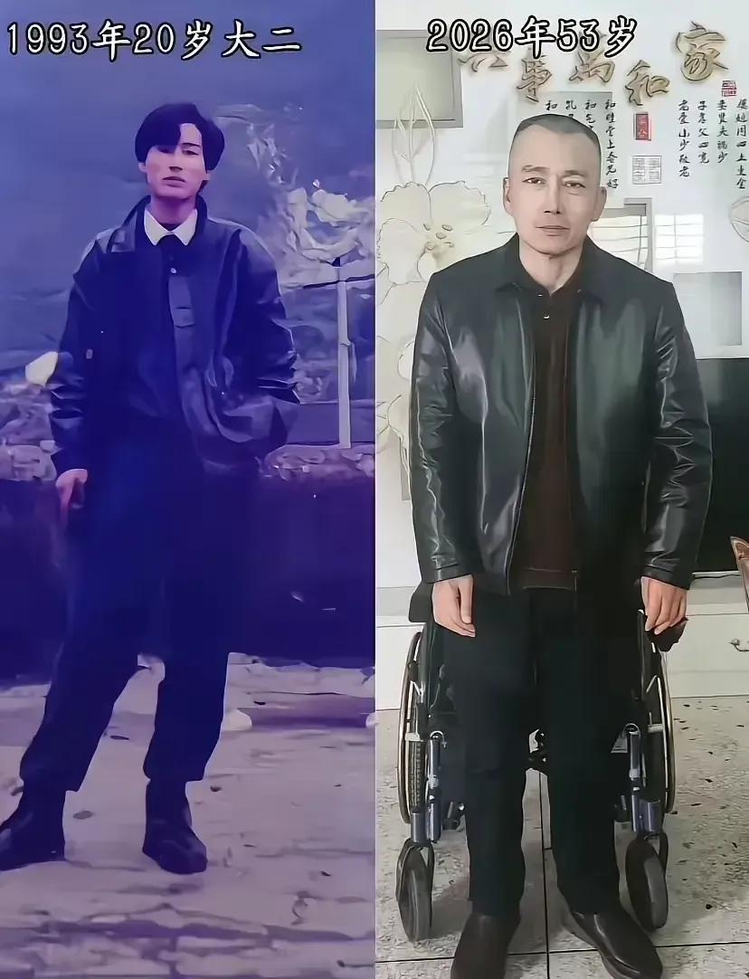 1993年，20岁的小伙意气风发，恍如看见当年的自己。2026年，53岁的他坐上
