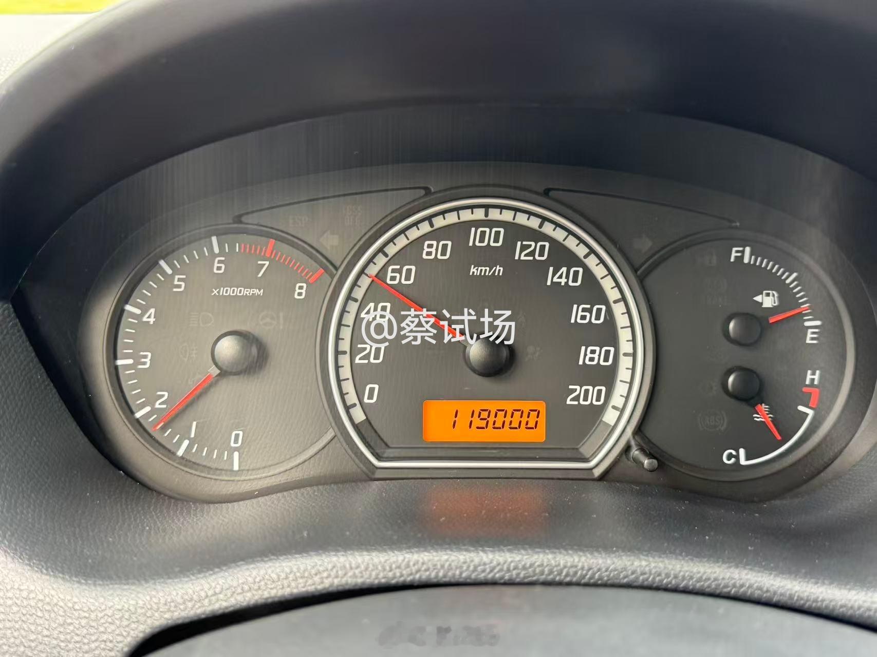 雨燕119000了。17年2个月。 ​​​