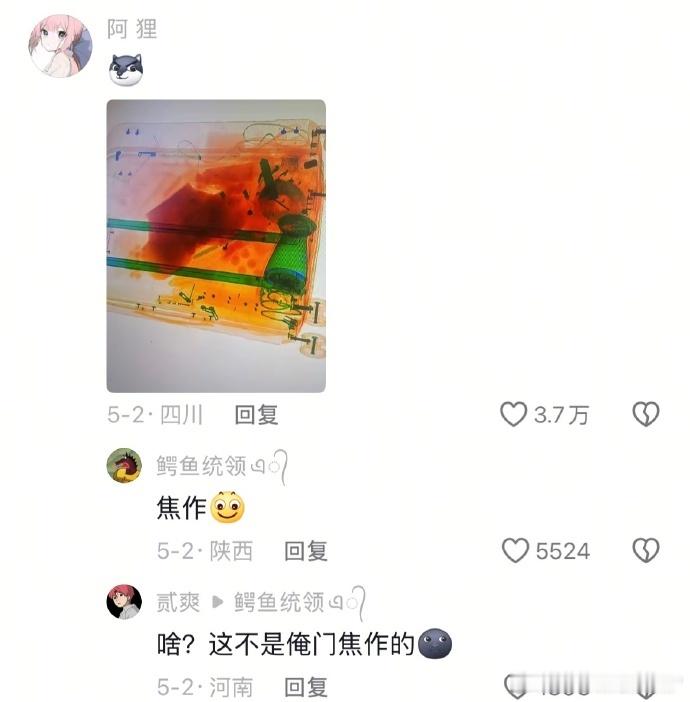 原来安检真的什么都看得见 ​​​