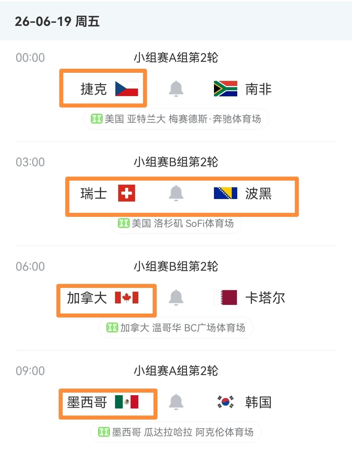 世界杯小组赛第二轮开启，冷门会越来越少，明天四场预测胜平胜胜。
1.捷克 vs 