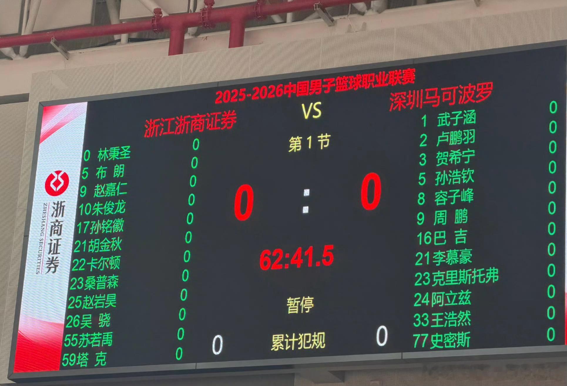 半决赛大战一触即发！深圳VS广厦大名单出炉CBA半决赛深圳vs浙江，赛前12人大