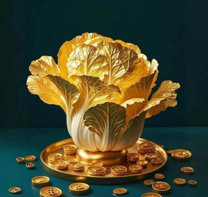 刷到这颗黄金白菜！恭喜你本月你将百财入门！！！ 
