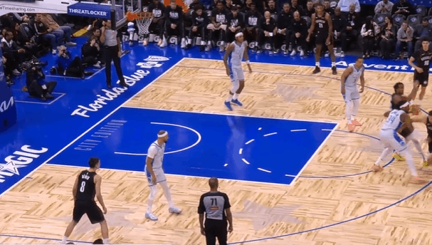 26分创生涯新高&狂射6记三分，逐帧拆解德明vs魔术进攻表现P1德明底角接波特传