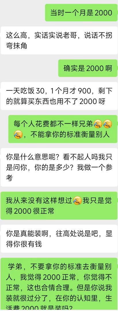 大学生活费2000很高吗？ 