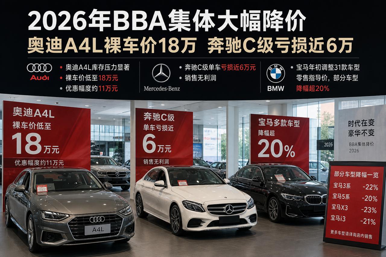2026 年国内汽车市场最引人热议的现象，莫过于奔驰、宝马、奥迪三大豪华品牌开启