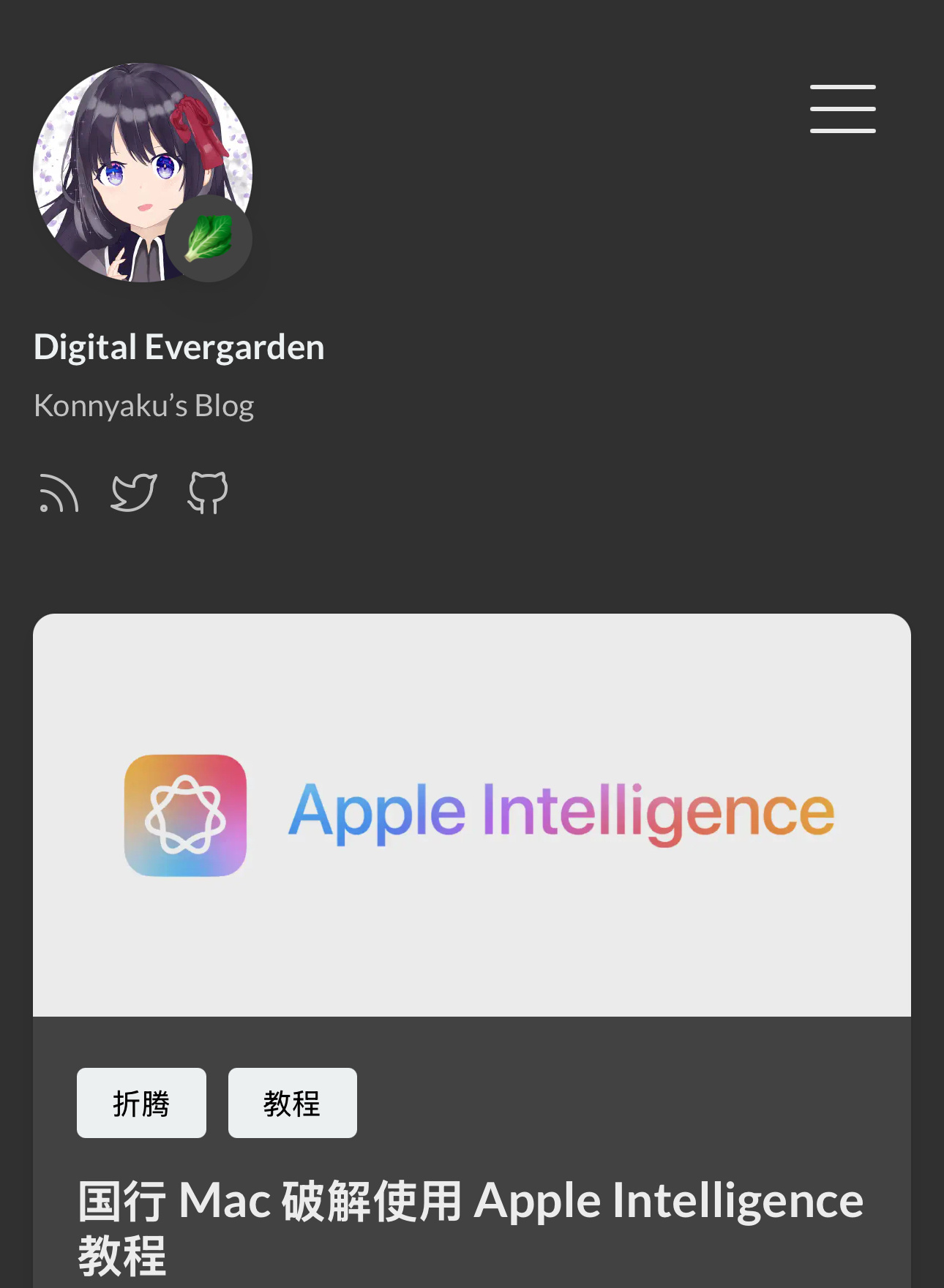 外网一大大发布了国行Mac使用Apple Intelligence的教程，简直是