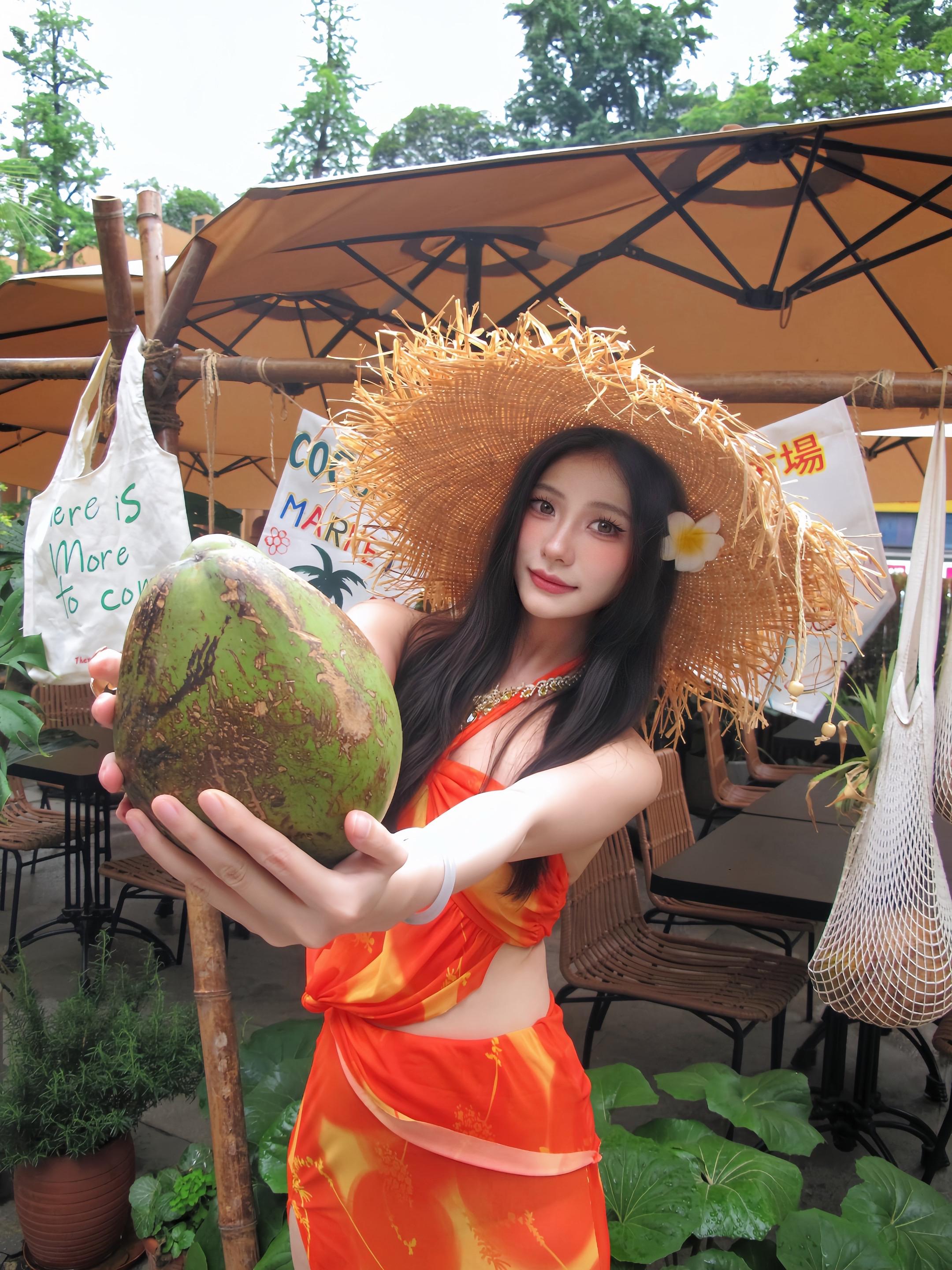做氧气美女的一天🥥